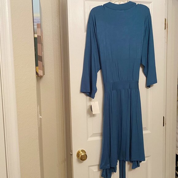 New Shimera Teal Modal Knit Robe - Picture 3 of 3
